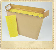 5 5/8” Medium Waxed Rite-Cell Foundation, Case of 100, Yellow 5 5/8” Medium Waxed Rite-Cell Foundation, Case of 100, Yellow