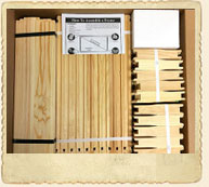 6 1/4” Frames, Grooved Top & Bottom Bar, No Holes, 100 Pack 6 1/4” Frames, Grooved Top & Bottom Bar, No Holes, 100 Pack
