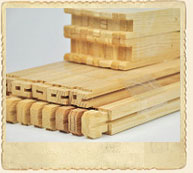 9 1 8 Frames Wedged Top Grooved Bottom Bar Holes 10 Pack